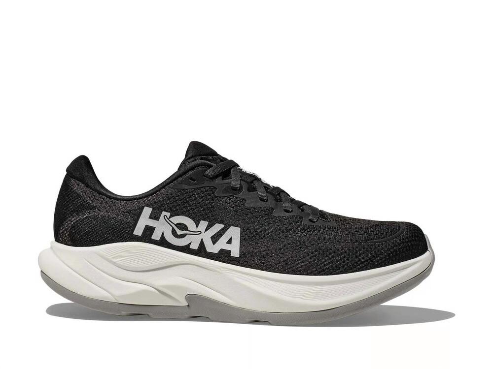 NEW HOKA women's rincon 4 running shoes in black/white